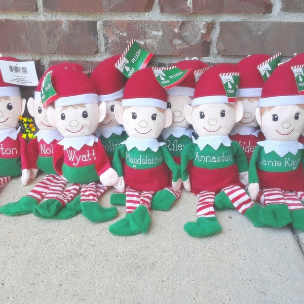 Navidad de elfos, regalo de oficina, regalo de oficina en casa, Navidad de felpa, peluche de elfo, niña y niño de medias, santa, santa claus, cascabel