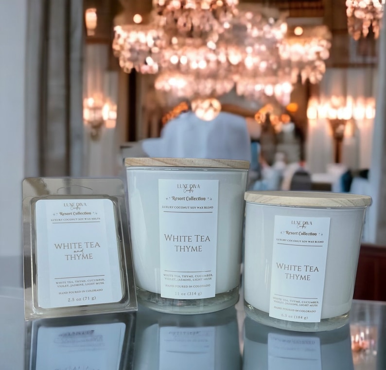 White Tea and Thyme Coconut Soy Wax Melts Etsy