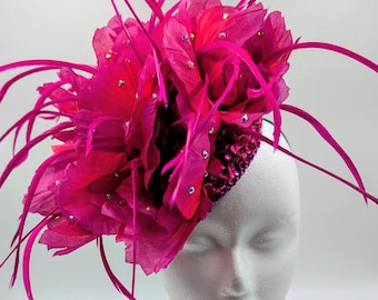 Fuchsia Flame: Statement Hat