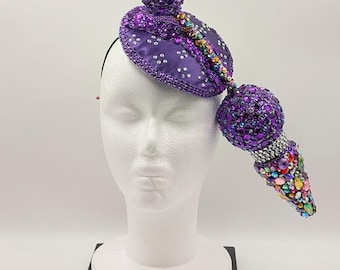 Arrow Bling: Purple - Statement Hat