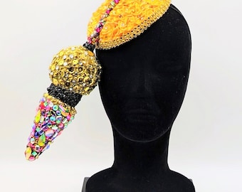 Arrow Bling: Deep Yellow - Statement Hat