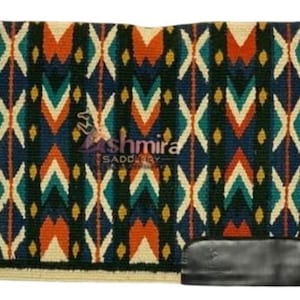 Woven New Zealand Wool Western Saddle Pad - Show Blanket