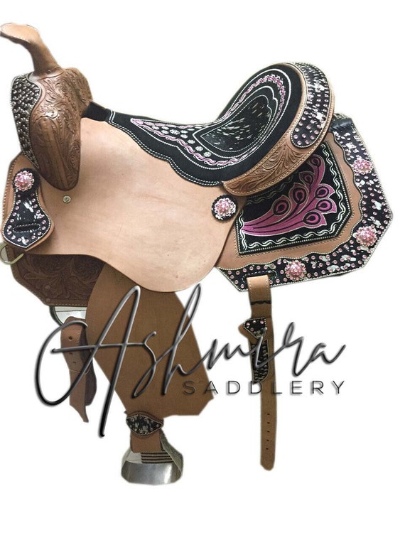 Western Premium Leather Horse Saddle Size 8 to 18 inch Etsy
