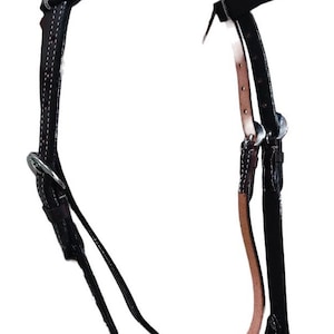 Western Leather Headstall With Breast Collar, Barrel Racing Headstall for Horses Free Shipping