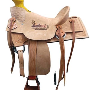 Handmade Leather Western Saddle: Ranch Roping, Barrel Racing