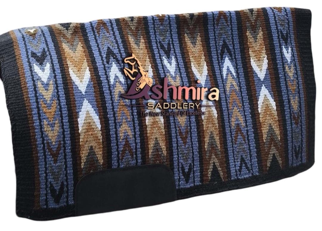 New Zealand Wool Western Show Pad: Hand Woven Saddle Blanket