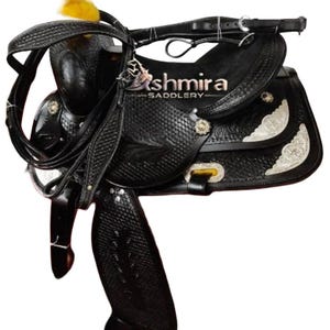 Premium Leather Western Trail Pleasure Show Saddle, Custom Barrel Show Horse Saddle Tack Set Free Shipping