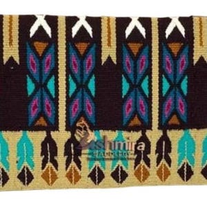 Woven New Zealand Wool Western Saddle Pad - Show Blanket