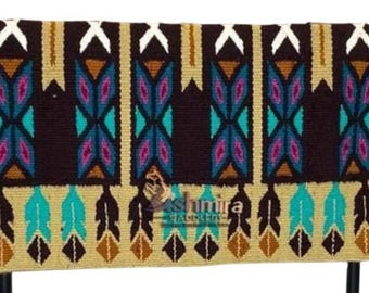 Woven New Zealand Wool Western Saddle Pad - Show Blanket