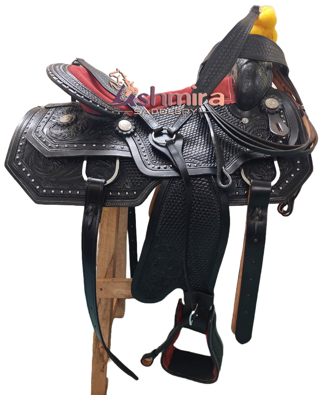 Asiento De Borrego Western Saddle Leather Wool Cushion
