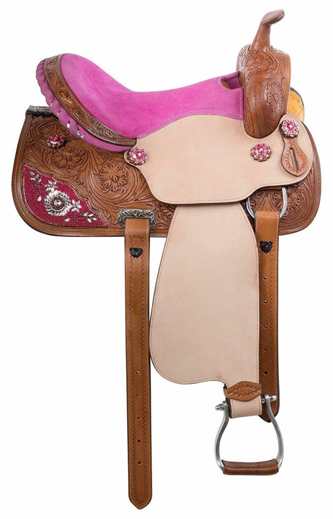 Leather Western Barrel Racing Horse Saddle Tack With Set Etsy