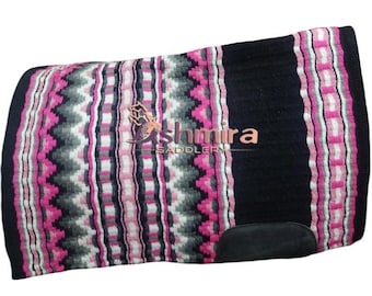 Western Ranch Saddle pad Blanket with New Zealand wool/Saddle Blanket