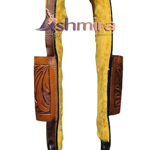 Western Saddle Wide Leather Back Cinch Girth Free Shipping