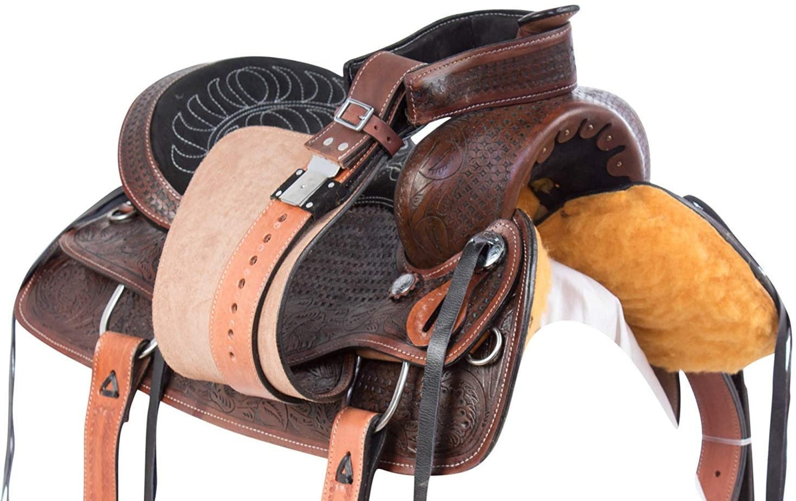 Leather Western Horse Saddle Tack With Matching Leather Etsy
