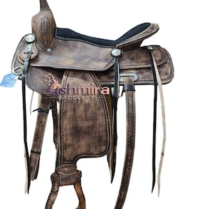 Premium Leather Western Barrel Racing Saddle Tack, Trail Pleasure Saddle, Custom Horse Saddle Free Shipping