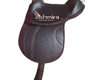 Selle Western En Cuir Brut – Faite Main – Taille 10 à 18 Pouces – Avec Supports