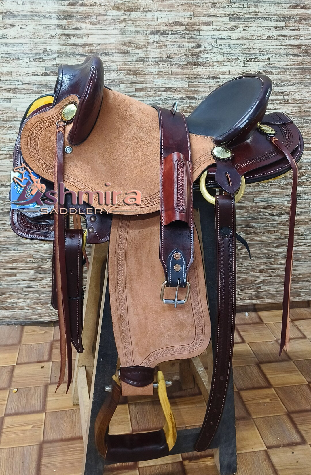 Leather Half Breed Leather Saddle, Custom Horse Saddle Free Shipping Etsy