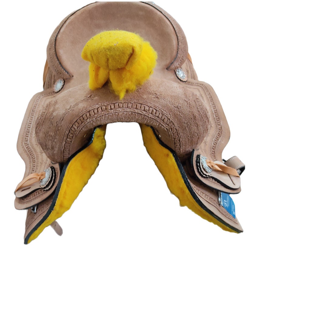 Selle rugueuse Western en cuir de la meilleure qualité avec