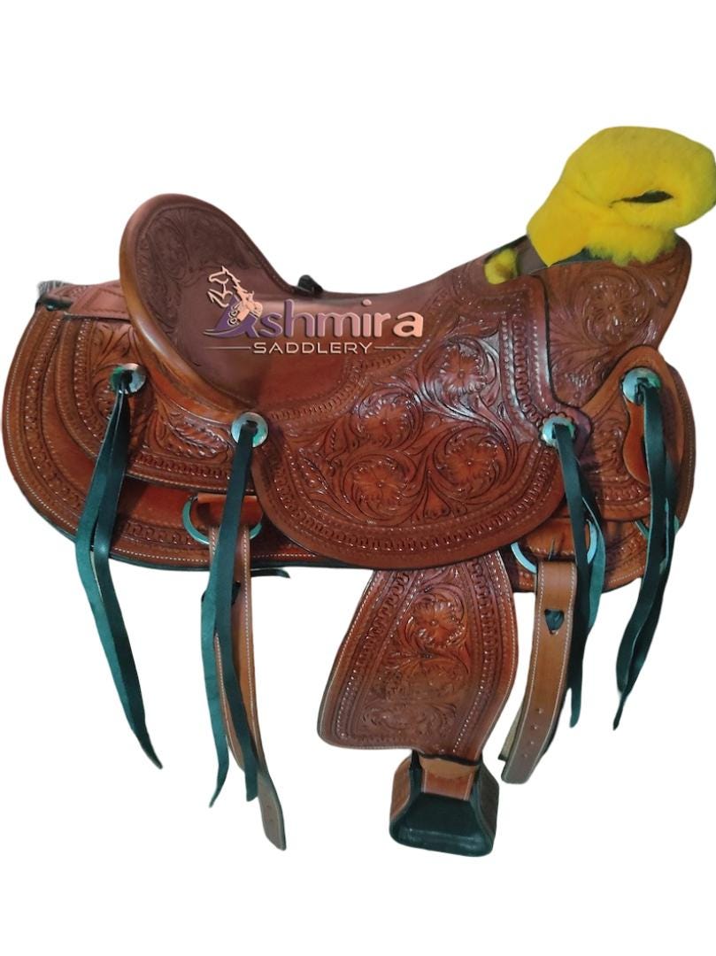 Ensemble complet de selle de cheval en cuir Western Wade Tree