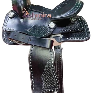 Borsa Da Sella Western In Vera Pelle – Lavorata A Mano Per Cavallo, Stile Classico