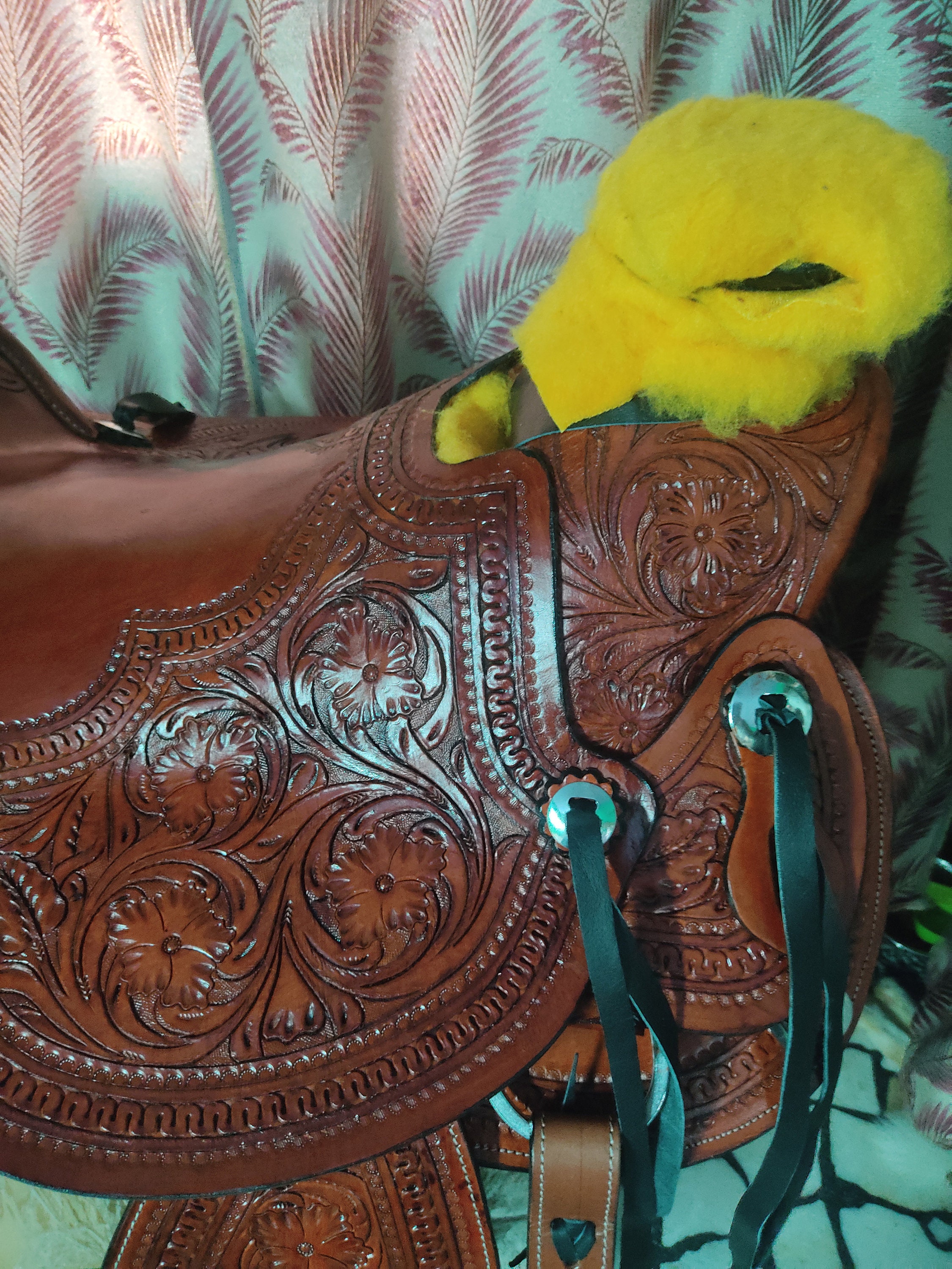 Selle De Barrel Racing Western En Cuir Fait Main - Avec Ensemble Assorti Gratuit