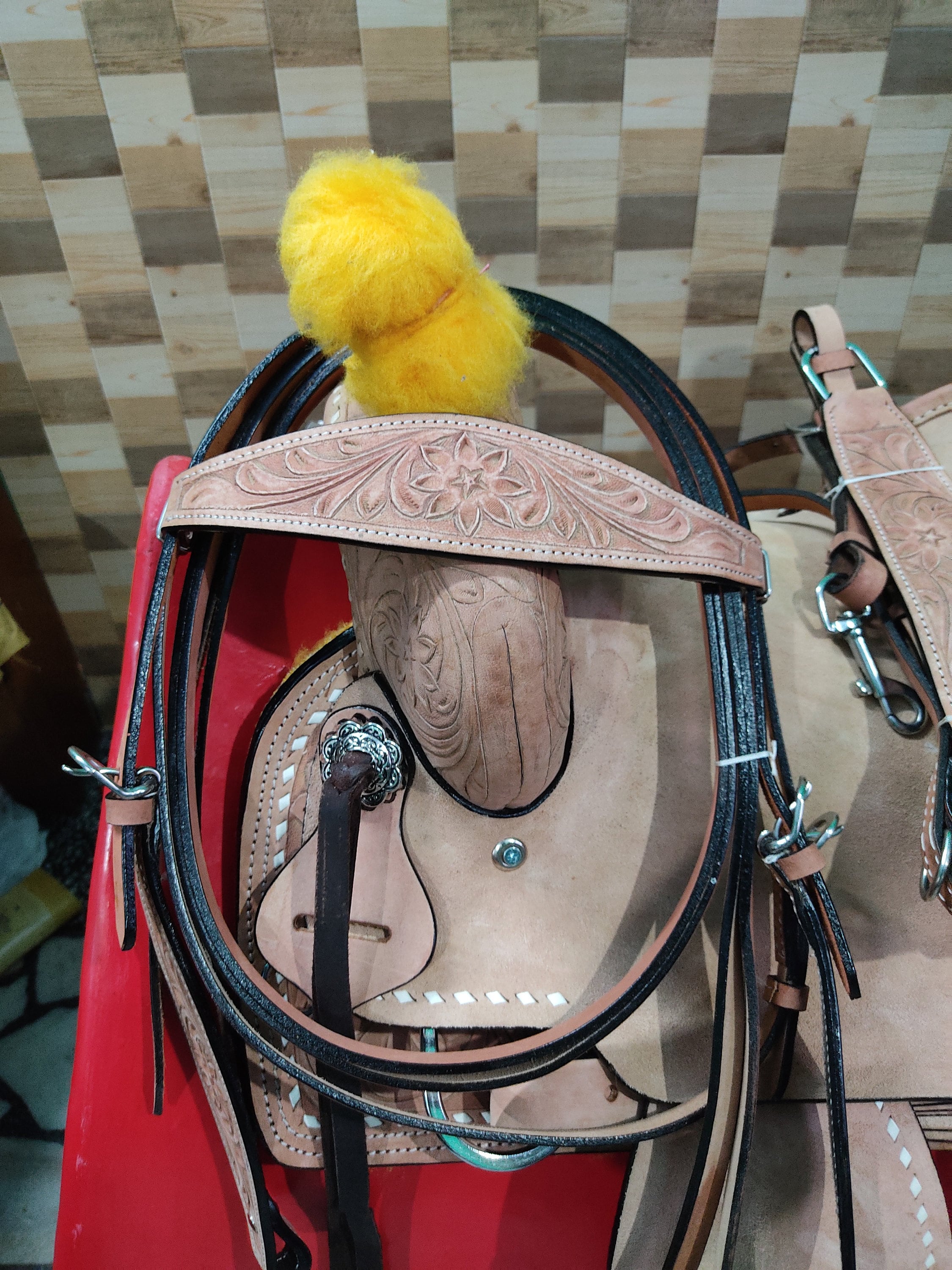 Strass bleu marine - Selle Western barrel en tt più modèle Sympa