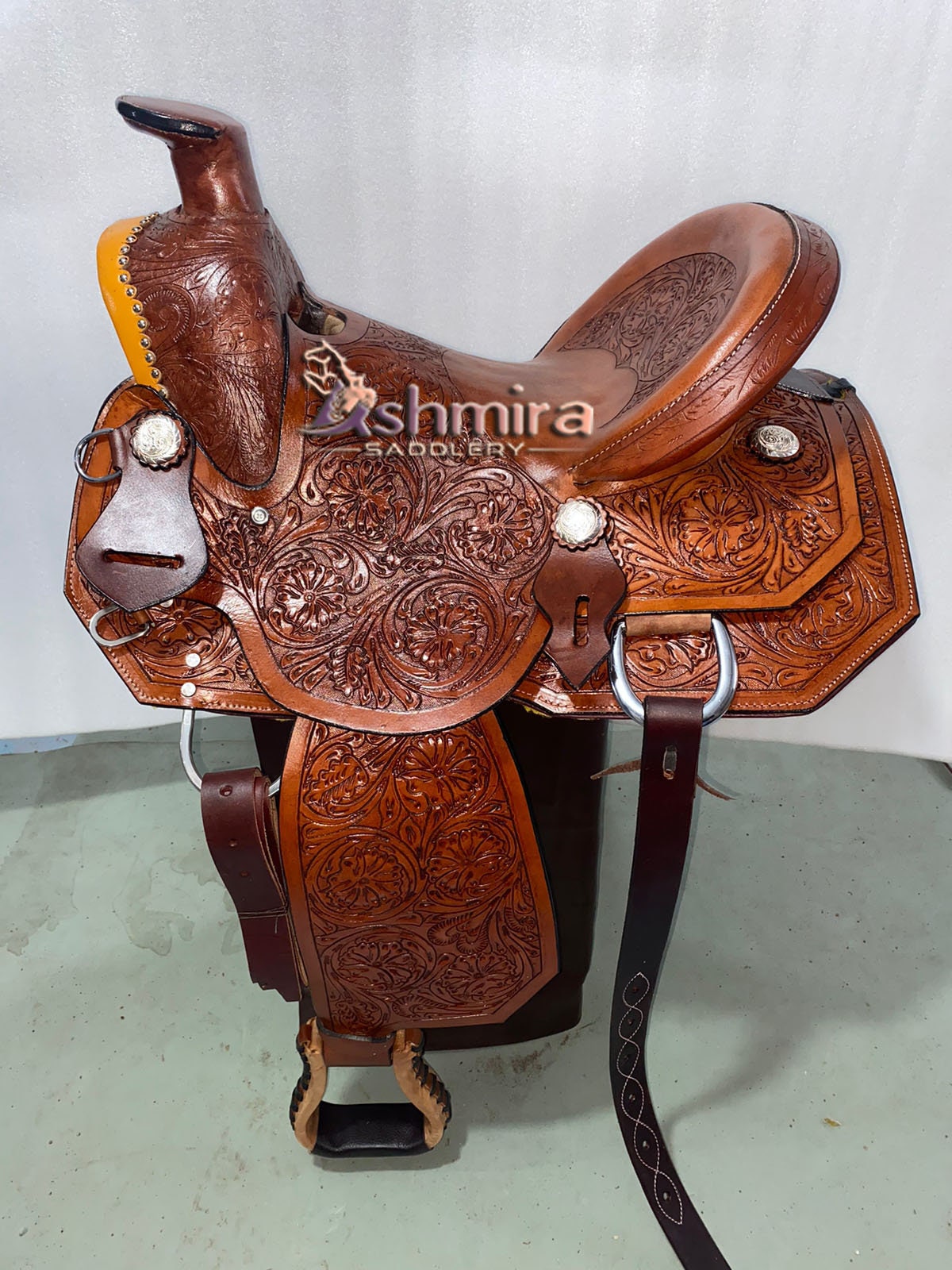 Sacoche de selle en cuir premium pour selle de cheval livraison