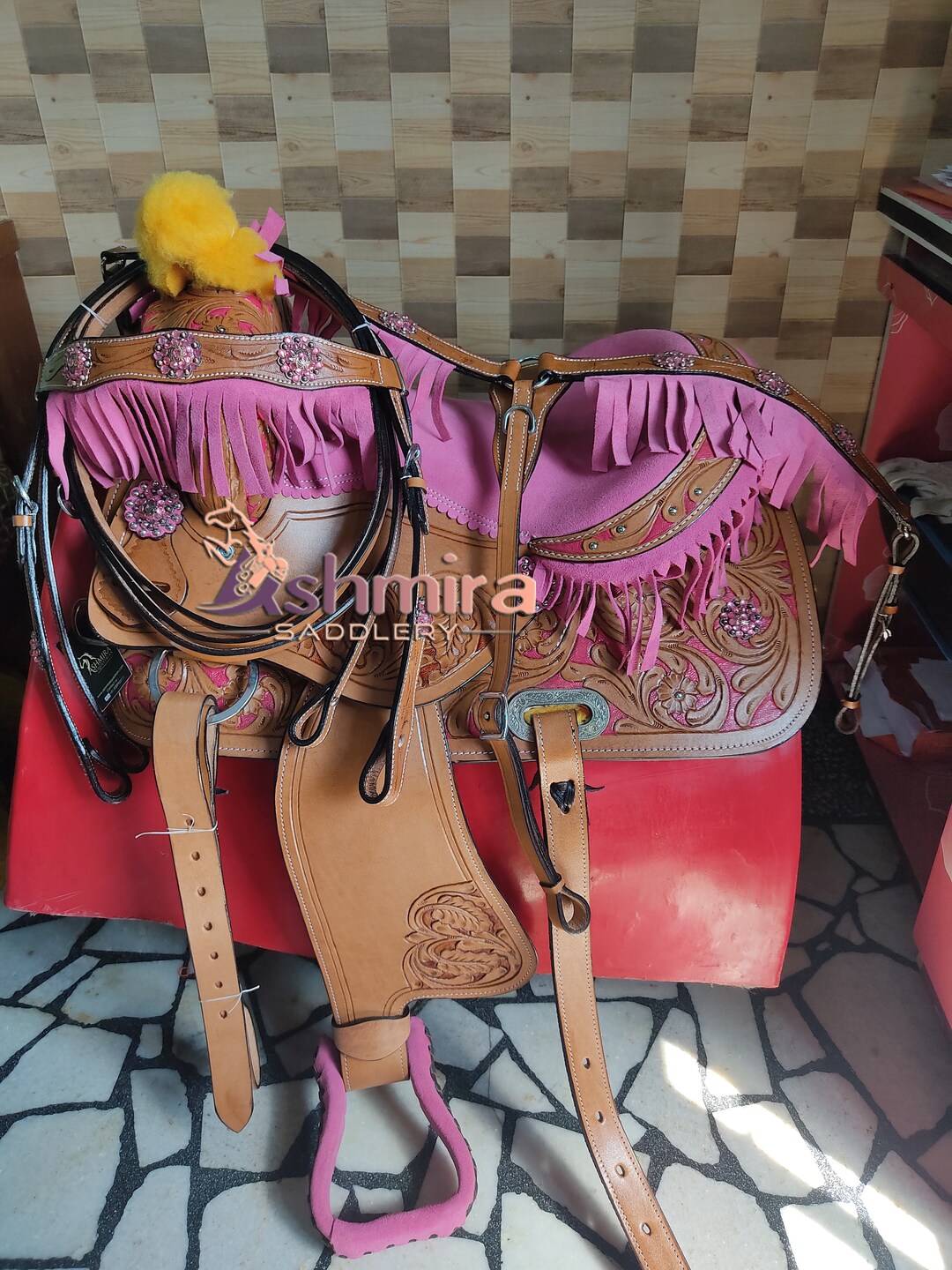 Pink Barrel Racing Western Premium Pink Barrel Racing Saddle Trail Pleasure - Etsy