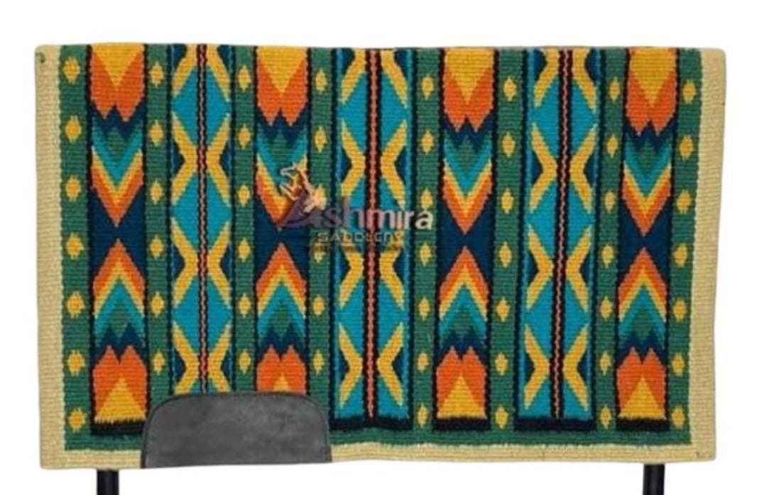 Weaver Leather New Zealand Wool Show Blanket- Sand/Cream/Chestnut main image 1