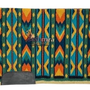 Woven New Zealand Wool Western Saddle Pad - Show Blanket