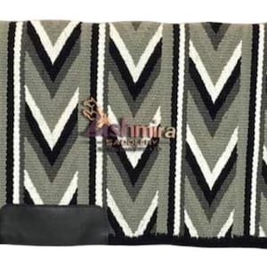 Woven New Zealand Wool Western Saddle Pad - Show Blanket