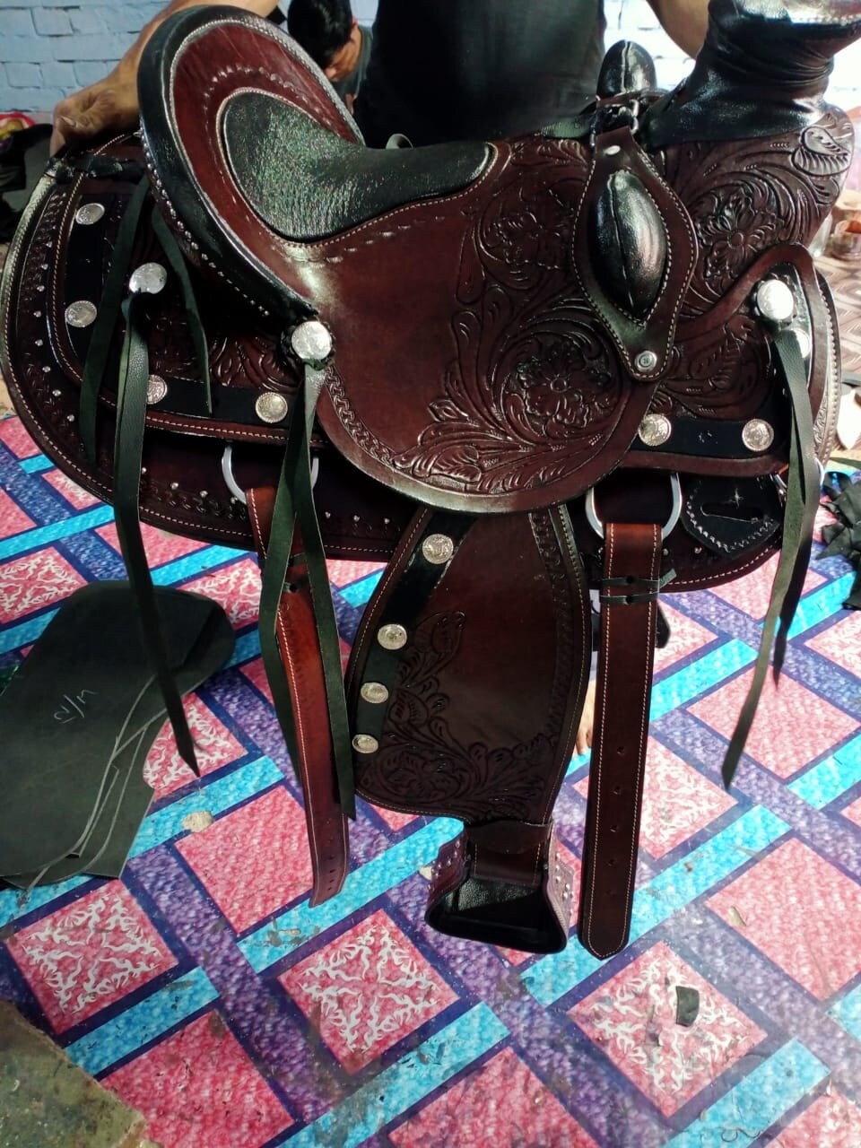 Big Horn Western Cheval Selle Baril Cheval Saddle Tack Avec Etsy