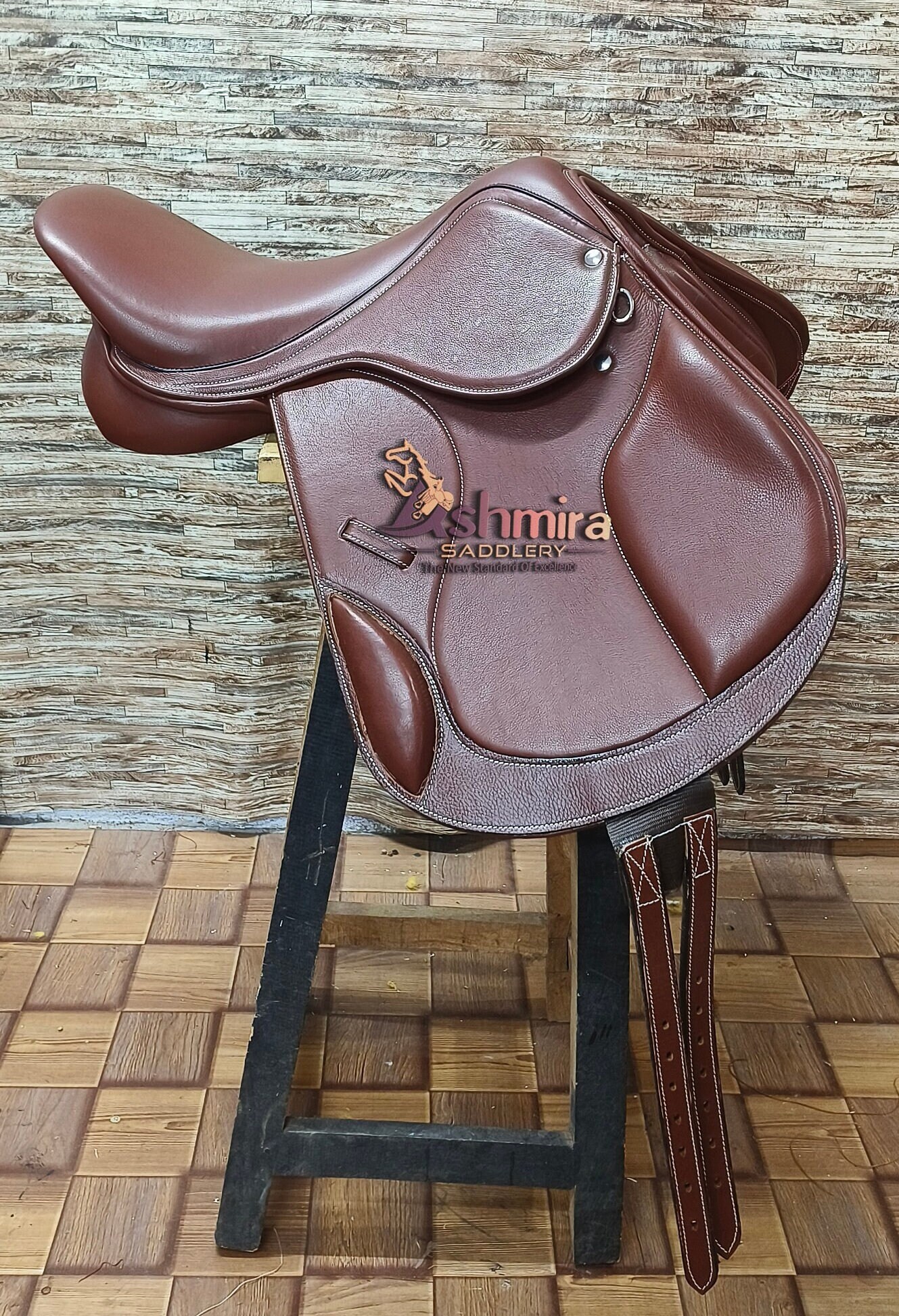 Selle D'équitation Tout Usage En Cuir – Taille Ajustable – Longs Quartiers – Inde