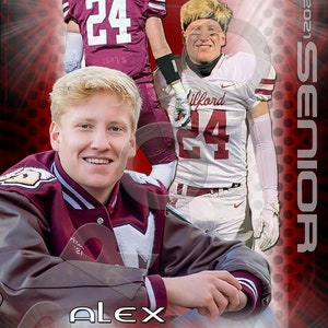 Custom Designed Sports or Senior Banner DIGITAL FILE - Senior Sports Banners ~ Senior Night Gifts ~ Graduation ideas