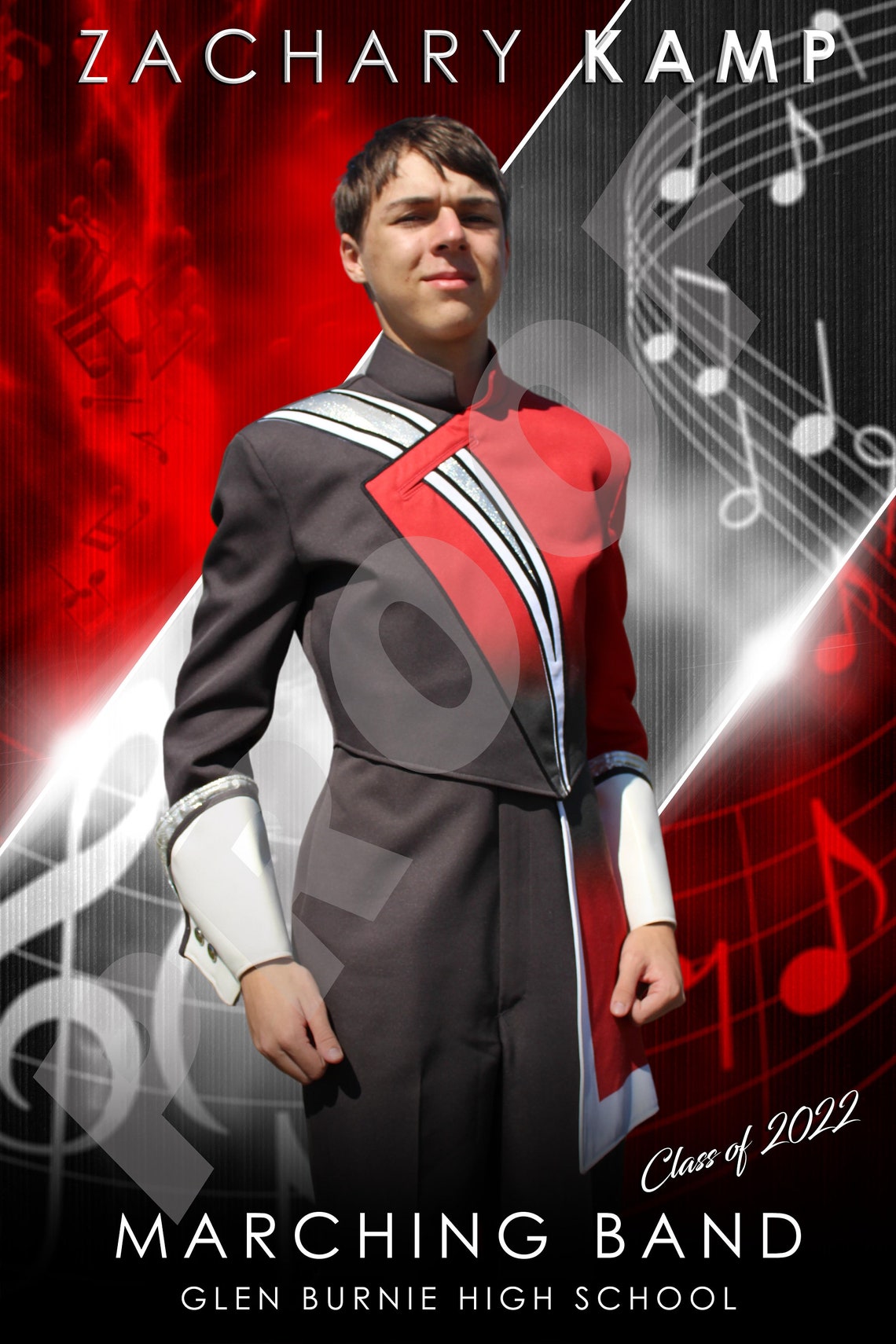 Custom Vinyl Marching Band Banner – Senior Night Gift, Graduation Idea ...