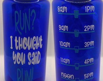 Time Tracker Water Bottles | Custom Water Bottles | Water Bottles with Quotes