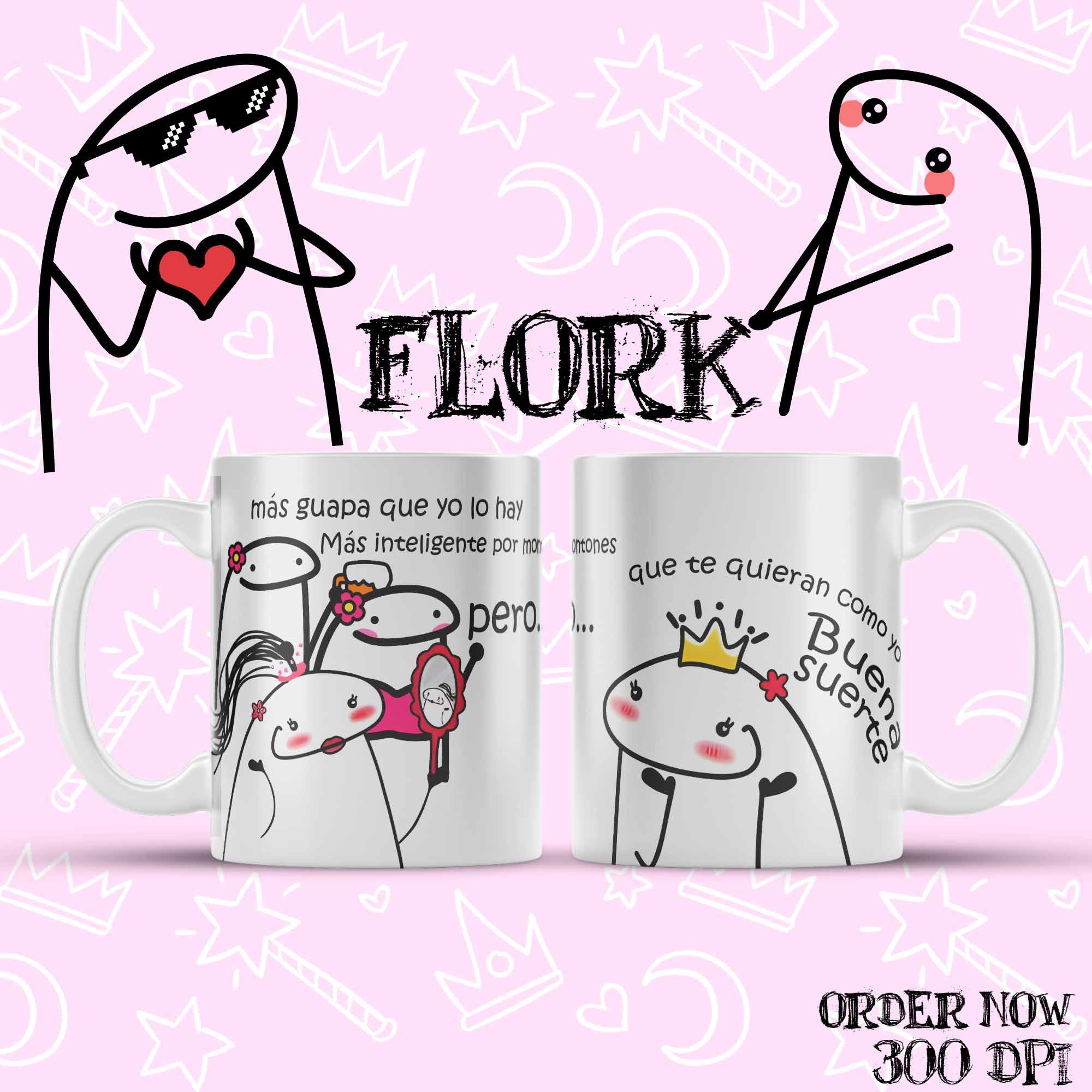 Annoyed Flork with Mug Sticker for Sale by Greyghostsco