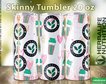 Skinny Tumbler 20 oz Tea Healthy Drink/ Wrap 20 oz Tea