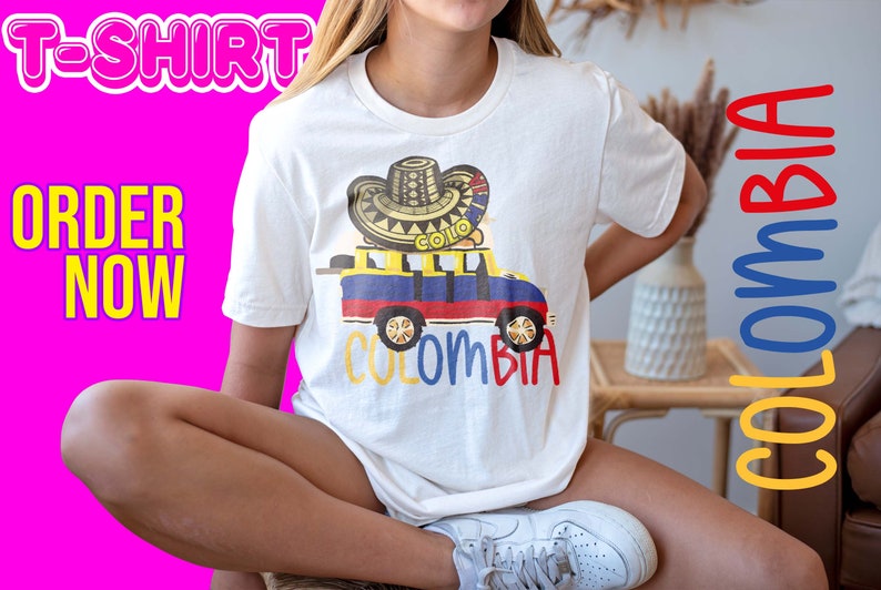 Colombian Tshirt/ Parcero/ Colombian T-shirt/ Colombian design/ Colombian design/ Colombia Png/ Colombian template/ Instat donwload image 1