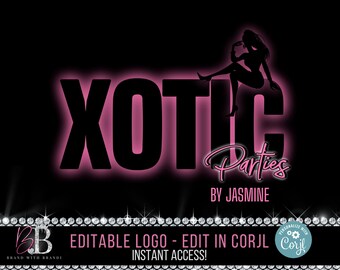 Event Planner Logo, Party Planning Logo Design, Editable Event Planner Logo, DIY Party Logo, Decorator Event Logo, Feminine Logo Design
