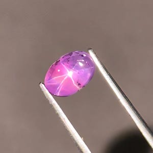 Natural Transparent Pink Star Sapphire | Loose Asterism Gemstone | Faceted Pink Sapphire for Jewelry Making