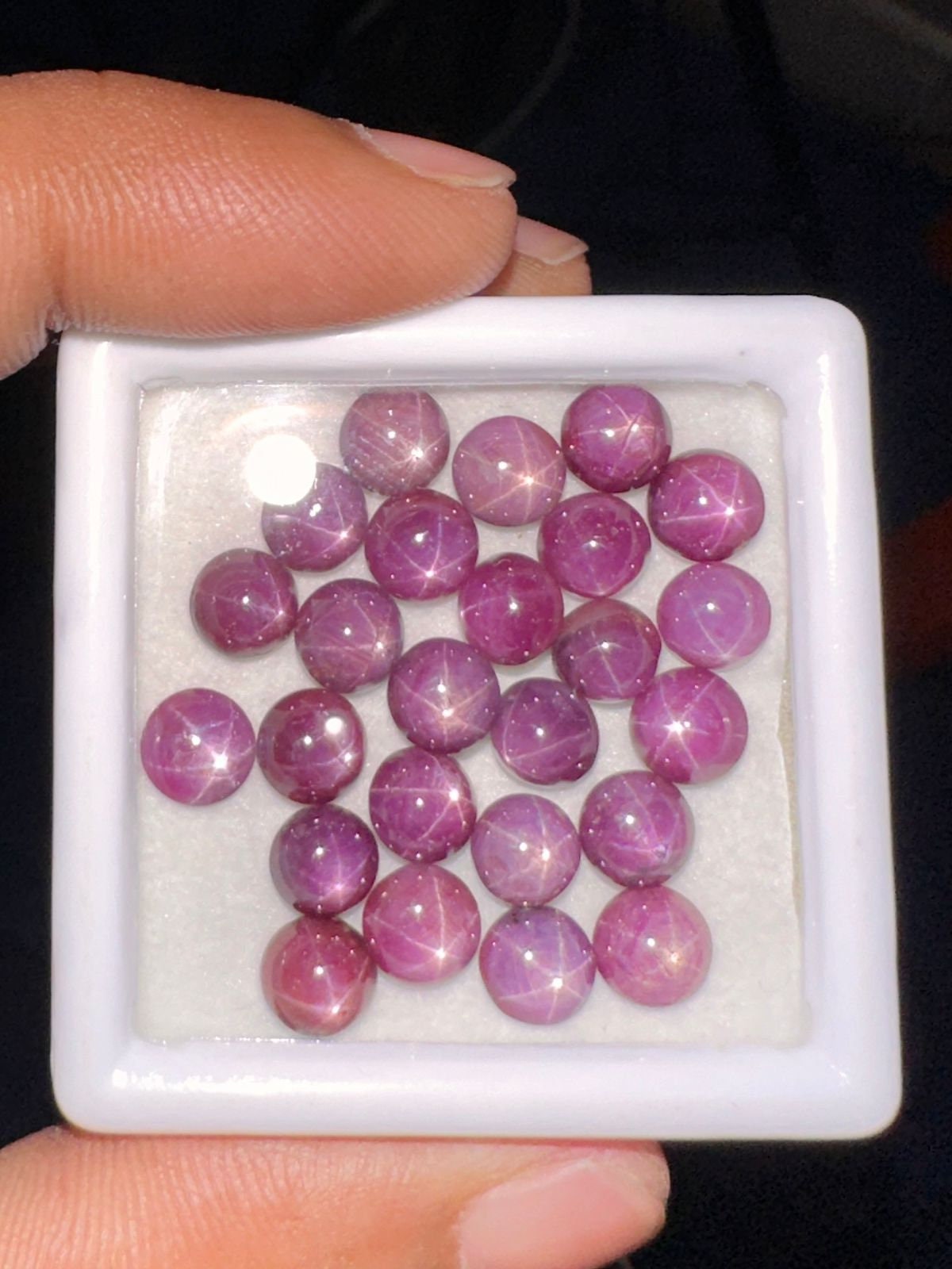 Star Ruby Natural Six Rays Star Ruby Round Shape Lot 6 MM Star Ruby ...