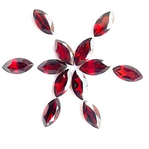 5x2.50 mm Natural Red Garnet Marquise Cut Lot 12 Pcs Calibrated Untreated Loose Gemstones