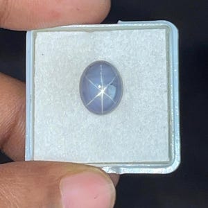6.48 Carat Unheated Star Sapphire, Natural Star Sapphire, Loose Gemstone Oval, AA Quality, 스타 사파이어, loose gemstone, Fine Star Sapphire
