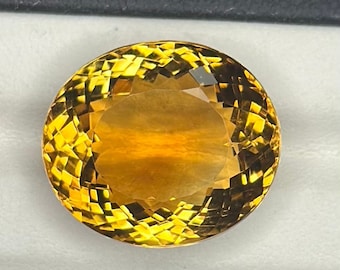 Natural Golden Citrine Gemstone - 8x6mm Oval Cut, Approx. 1.20 Carat Total Weight - For Jewelry Making 9 thumbnail image