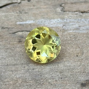 Natural Lemon Quartz Fancy Cutting Gemstone-Lemon Quartz Loose Gemstone Making For Jewelry Round Shape Fancy Cut Lemon Quartz 15x15x11.50 MM