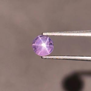 Natural Transparent Pink Star Sapphire | Loose Asterism Gemstone | Faceted Pink Sapphire for Jewelry Making