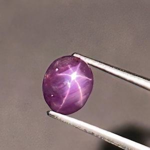 Natural Transparent Pink Star Sapphire | Loose Asterism Gemstone | Faceted Pink Sapphire for Jewelry Making