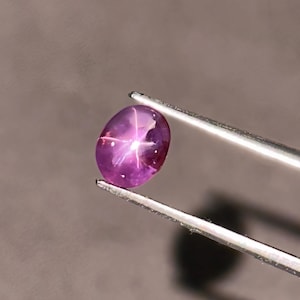 Natural Transparent Pink Star Sapphire | Loose Asterism Gemstone | Faceted Pink Sapphire for Jewelry Making