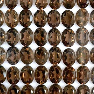 Smoky Quartz 6x8 mm Oval Shape Normal Cut Jewelry Making Loose Gemstone Natural Smoky Gemstone Oval Cut Calibrated Oval Cut